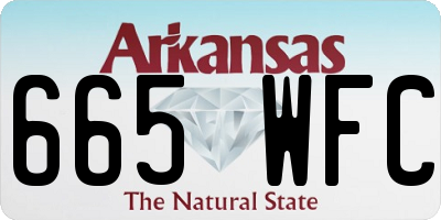 AR license plate 665WFC