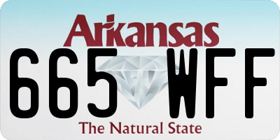 AR license plate 665WFF