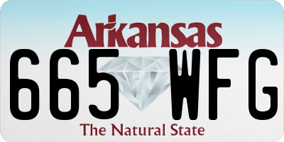 AR license plate 665WFG