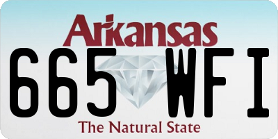 AR license plate 665WFI