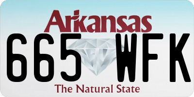 AR license plate 665WFK