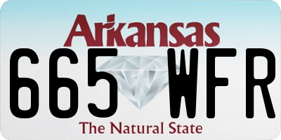 AR license plate 665WFR