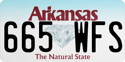 AR license plate 665WFS