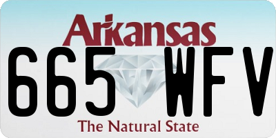 AR license plate 665WFV
