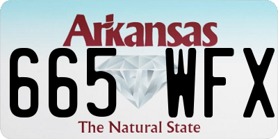 AR license plate 665WFX