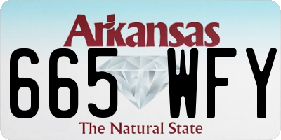 AR license plate 665WFY