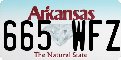 AR license plate 665WFZ