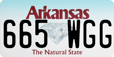 AR license plate 665WGG