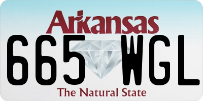 AR license plate 665WGL