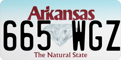 AR license plate 665WGZ