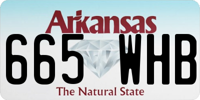 AR license plate 665WHB