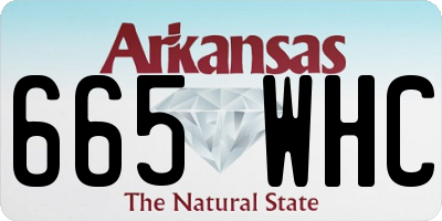 AR license plate 665WHC