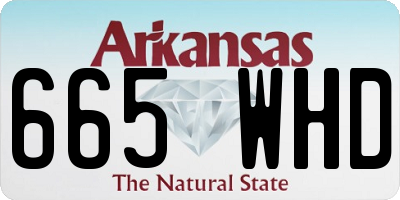 AR license plate 665WHD