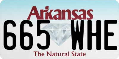 AR license plate 665WHE