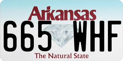 AR license plate 665WHF