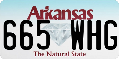 AR license plate 665WHG