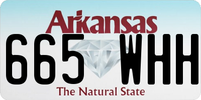 AR license plate 665WHH