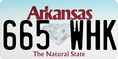 AR license plate 665WHK