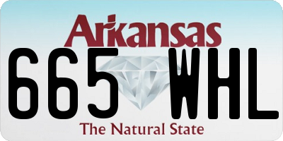 AR license plate 665WHL