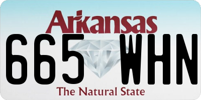 AR license plate 665WHN