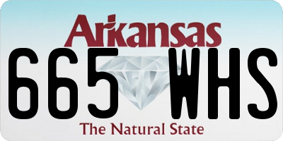 AR license plate 665WHS