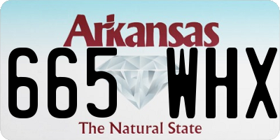 AR license plate 665WHX
