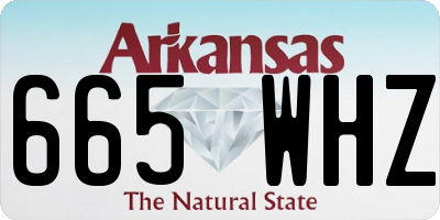 AR license plate 665WHZ
