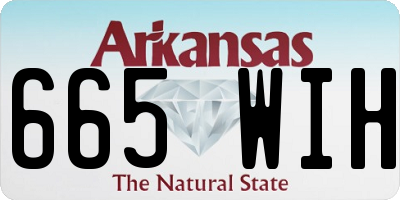 AR license plate 665WIH