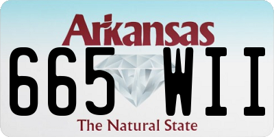 AR license plate 665WII