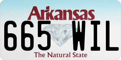 AR license plate 665WIL