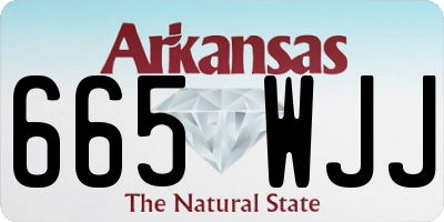 AR license plate 665WJJ