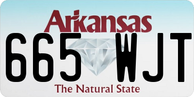 AR license plate 665WJT