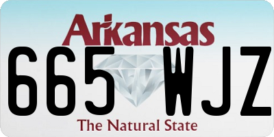 AR license plate 665WJZ
