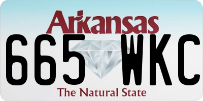 AR license plate 665WKC
