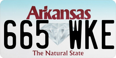 AR license plate 665WKE