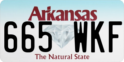 AR license plate 665WKF