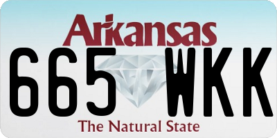 AR license plate 665WKK