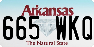 AR license plate 665WKQ