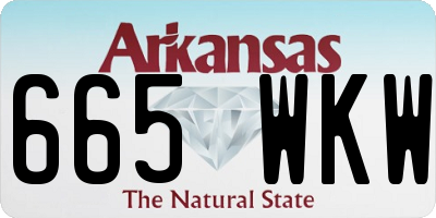 AR license plate 665WKW