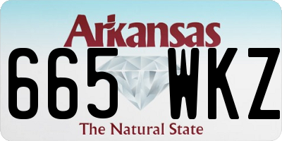 AR license plate 665WKZ