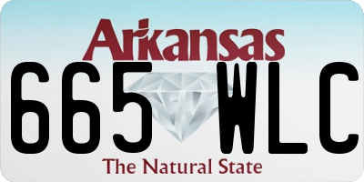 AR license plate 665WLC