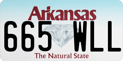 AR license plate 665WLL