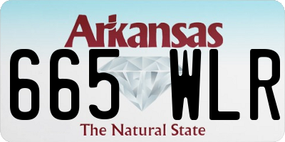 AR license plate 665WLR