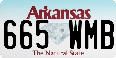 AR license plate 665WMB