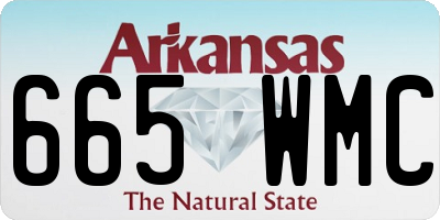 AR license plate 665WMC
