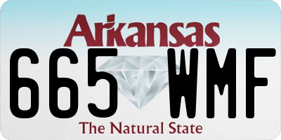 AR license plate 665WMF