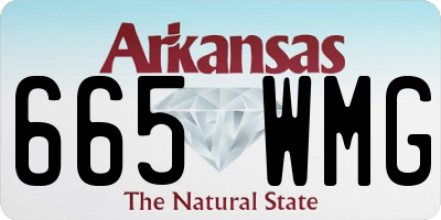 AR license plate 665WMG