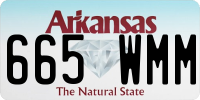 AR license plate 665WMM
