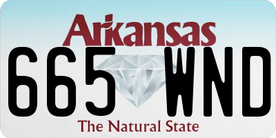 AR license plate 665WND