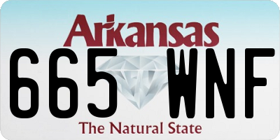 AR license plate 665WNF